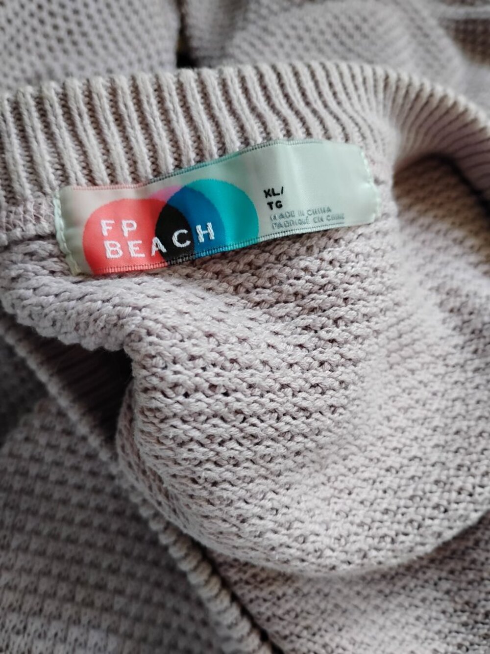 EUC Free People Beach Oversized Knit Sweater-Light Lavender - Picture 4 of 5